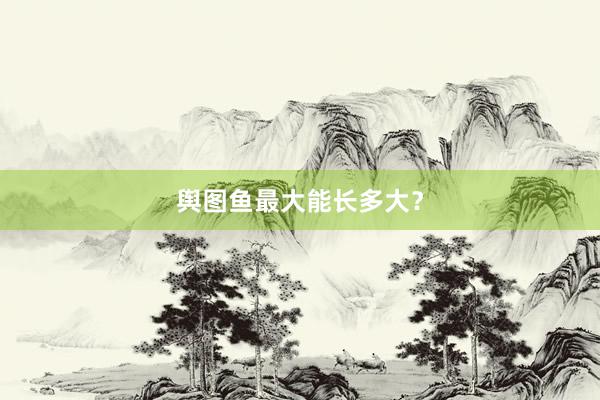 舆图鱼最大能长多大?
